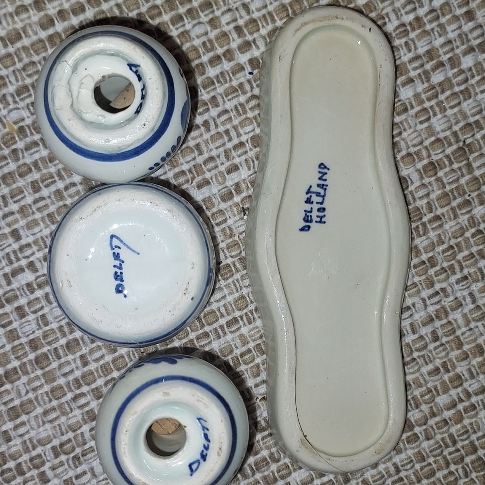 Delft Blue VTG Earthenware  Ceramic Set - Picture 3 of 12